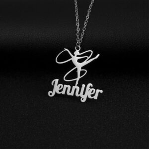 Custom Ballerina Name Necklace - Personalized Deli