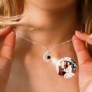 Custom Photo Moon Necklace - Eye-Visible & Phone-P