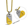 Custom Rotating Name Necklace - Transformable Hear