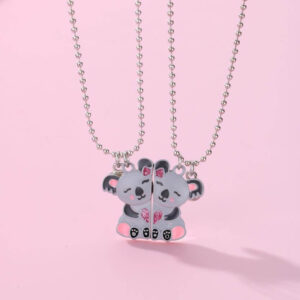 Cute Bear Best Friend Necklace