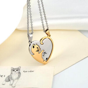 Personalised Matching Cat Necklace