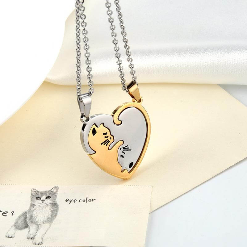 Personalised Matching Cat Necklace