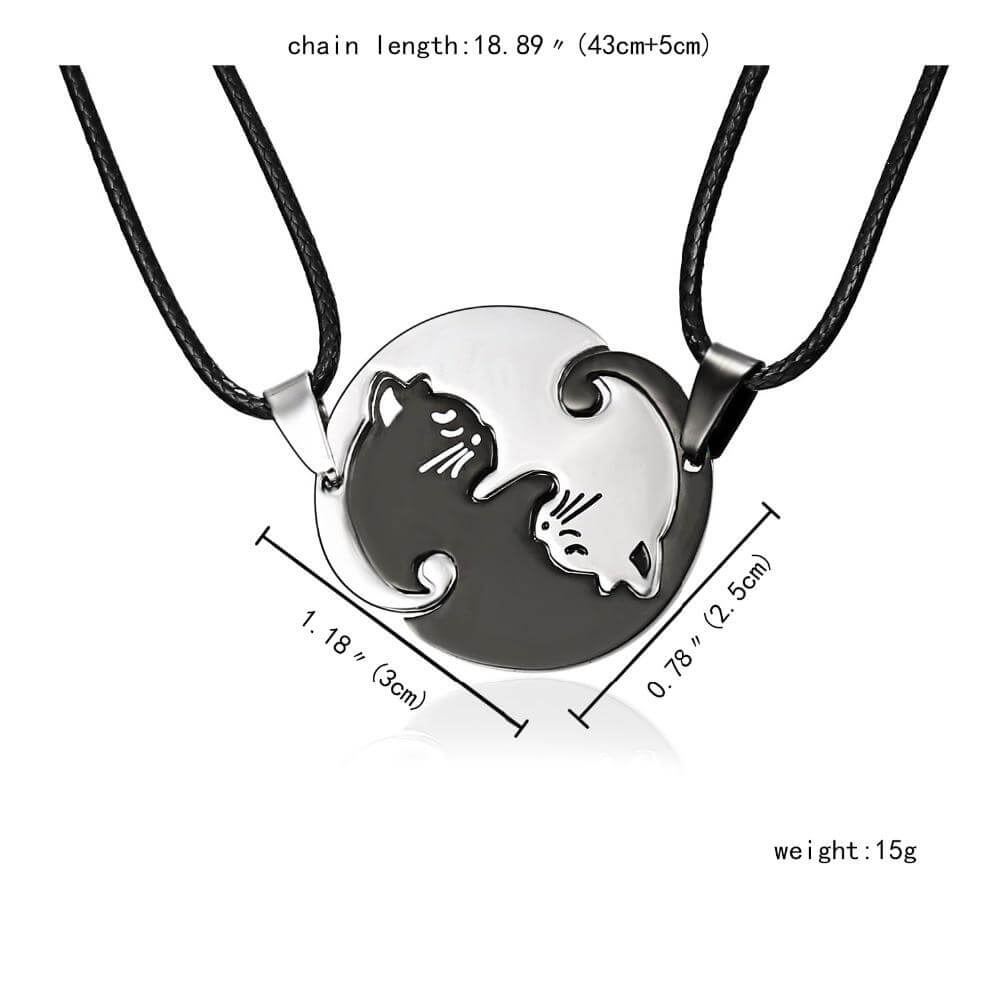 Personalised Matching Cat Necklace