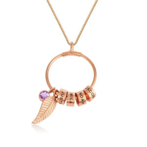 Personalized Birthstone Necklace with Family's Nam