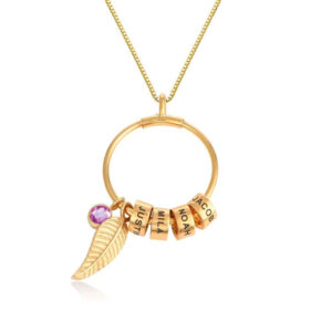 Personalized Birthstone Necklace with Family's Nam