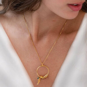 Personalized Birthstone Necklace with Family's Nam