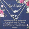 Mother Daughter Elephant Matching Necklace