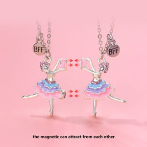 Twin Flames Magnetic Heart Necklace Set