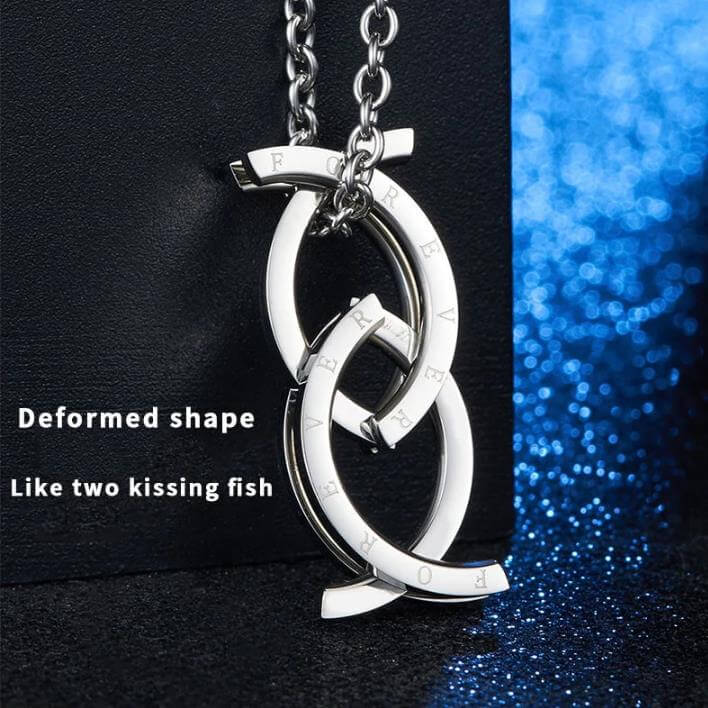 2-in-1 Foldable "Forever" Pendant & Ring Necklace