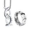 2-in-1 Foldable "Forever" Pendant & Ring Necklace