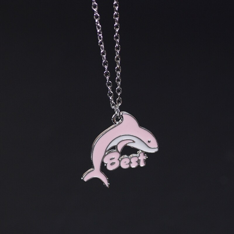 Dolphin Pendant Best Friend Necklace