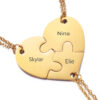 2 To 8 People Friend Group Engraved Name Necklaces