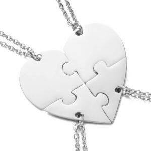 2 To 8 People Friend Group Engraved Name Necklaces
