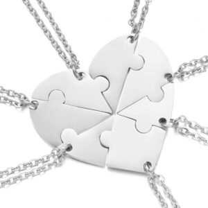 2 To 8 People Friend Group Engraved Name Necklaces
