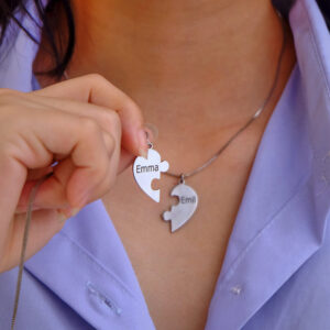 2 To 8 People Friend Group Engraved Name Necklaces