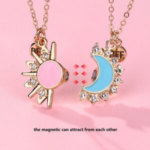 Eternal Bond Magnetic Sun & Moon Necklace Duo for