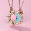 Eternal Bond Magnetic Sun & Moon Necklace Duo for