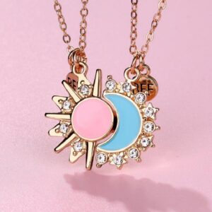 Eternal Bond Magnetic Sun & Moon Necklace Duo for 