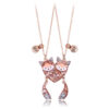 Fox Friendship Necklaces - Pair of matching Fox Pe