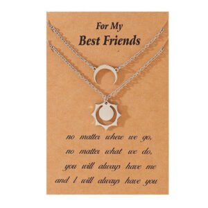 Gold Sun & Crescent Moon Necklaces: Ideal Gifts fo