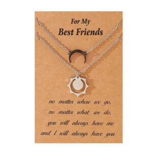 Gold Sun & Crescent Moon Necklaces: Ideal Gifts fo