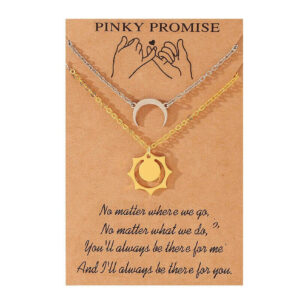 Gold Sun & Crescent Moon Necklaces: Ideal Gifts fo