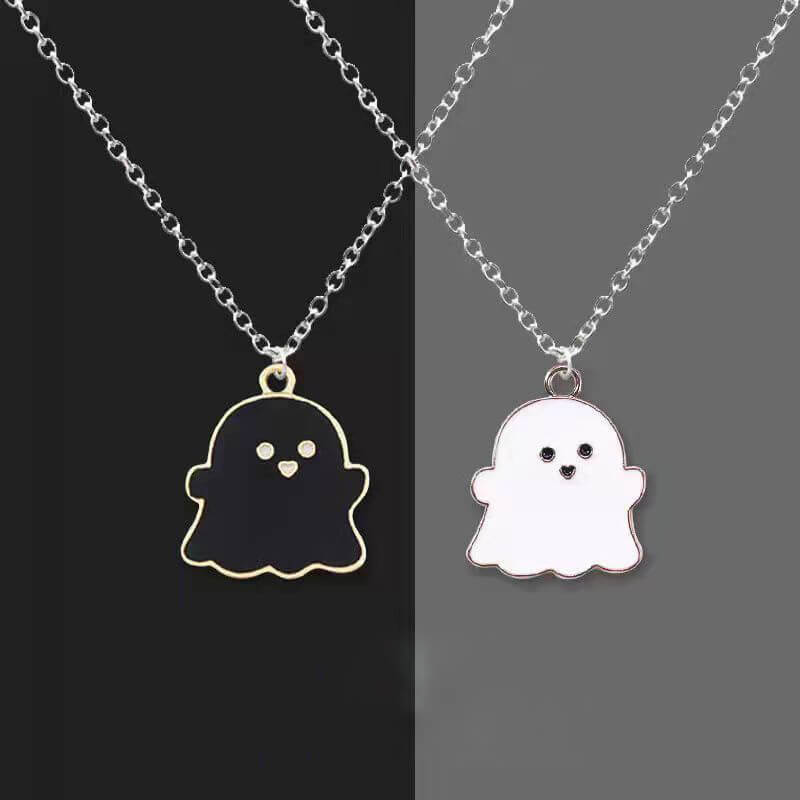 Cute Ghost BFF Necklace A Pair