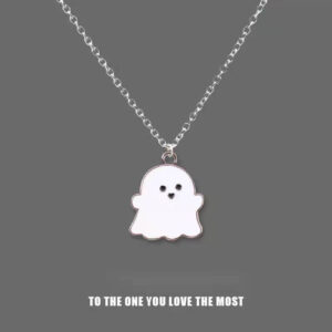 Cute Ghost BFF Necklace A Pair
