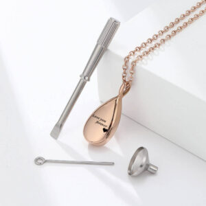 Heart & Paw Pet Memorial Necklace - Engravable Pho