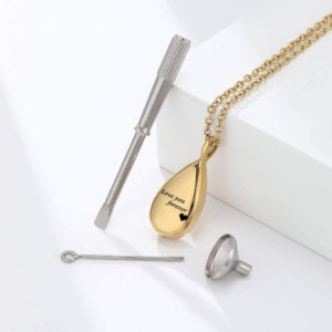 Heart & Paw Pet Memorial Necklace - Engravable Pho