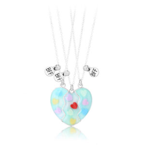 Heart Magnetic Friendship Necklaces for 3