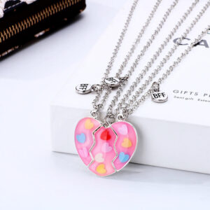 Heart Magnetic Friendship Necklaces for 3