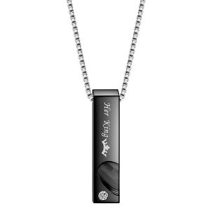 His Queen, Her King Couple Necklace - Worldnetgift