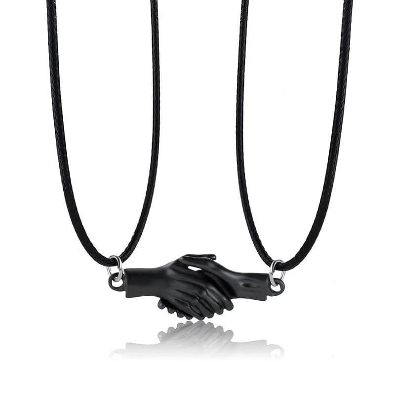 Magnetic Handshake Necklace with Holding Hands Pen