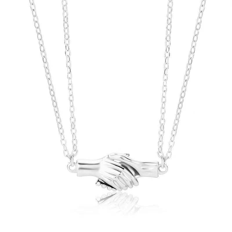 Magnetic Handshake Necklace with Holding Hands Pen