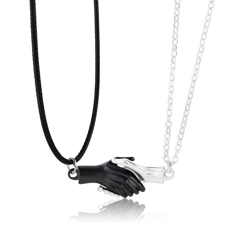 Magnetic Handshake Necklace with Holding Hands Pen