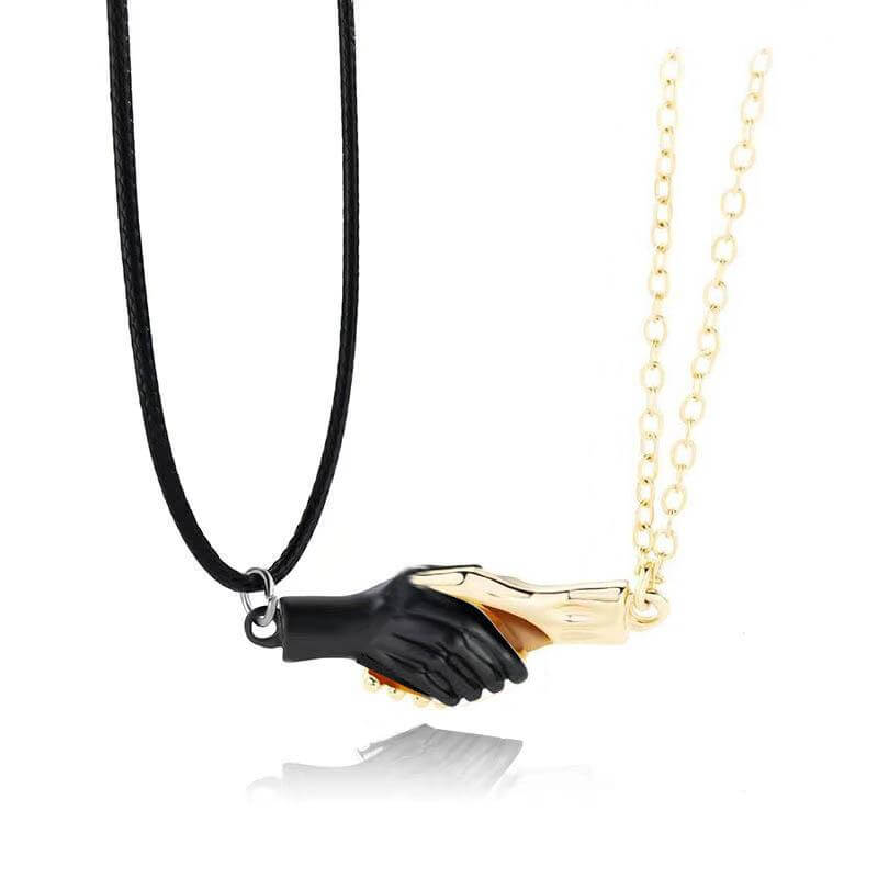 Magnetic Handshake Necklace with Holding Hands Pen