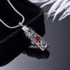 Inlay Crystal Cylinder Urn Ashes Keep Memory Neckl