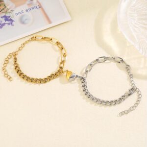 Love Magnets Attract Couple Bracelet