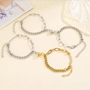 Love Magnets Attract Couple Bracelet