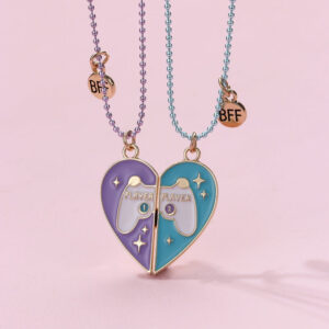 Magnetic Game Pulse Heart BFF Necklaces
