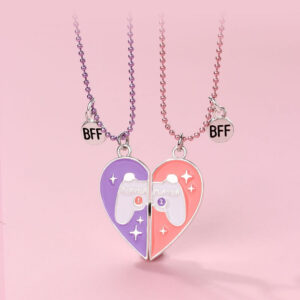 Magnetic Game Pulse Heart BFF Necklaces