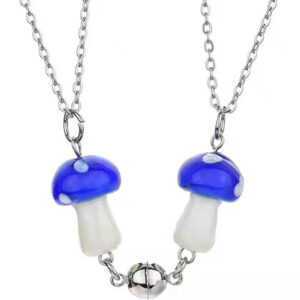 Magnetic Mushroom Friendship Necklaces Set of Two