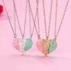 Hearts Magnetic Necklace Set - Mother & Daughters