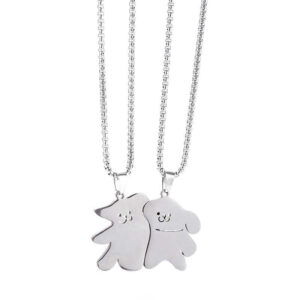 Maltese Line Puppy Matching Necklace