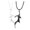 Magnetic Winged Heart Couple Necklaces