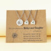 Dandelion Mother-Daughter Matching Necklaces