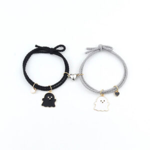 Black and White Ghost Magnetic Bracelet for BFF