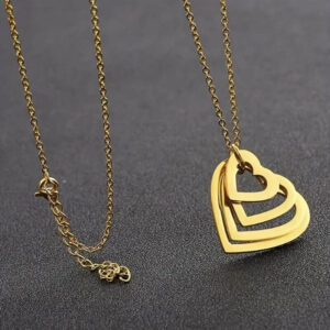 Personalized Heart Necklace Engraved with Family's
