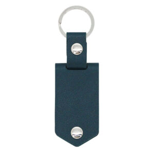 Personalized Leather Keychain with Picture and Tex